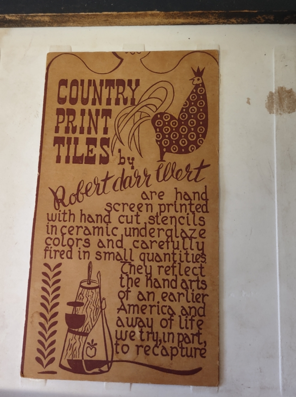 Country Print Ceramic Tile Wall Art - Robert Darr Wert Southwestern - Picture 4 of 7